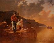 乔治迦勒宾宾汉姆 - Fishing on the Mississippi